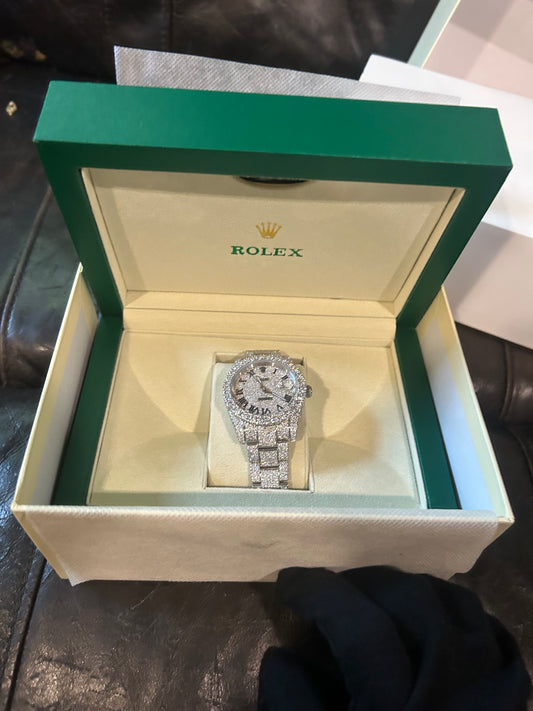 Vvs1  Moissanite Rolex Watch
